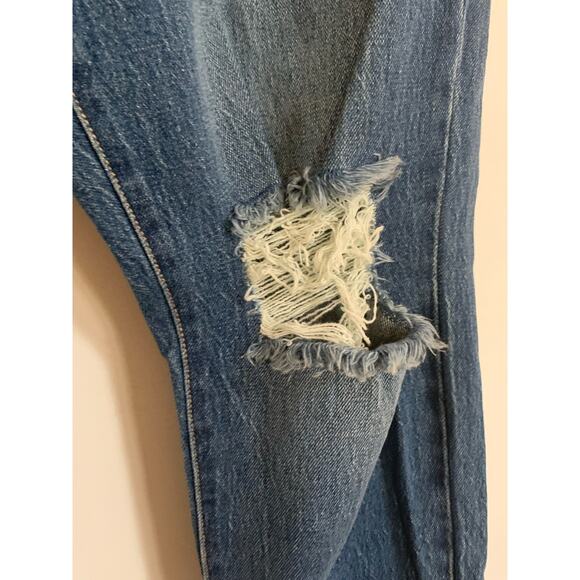 Torrid High Rise Button Fly Straight 14R NWT Denim Distressed Women Cropped Jean - Picture 7 of 10